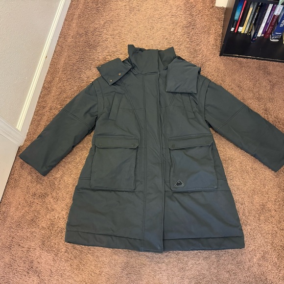 Nike Women's Jordan 23 Engineered Parka Oversized Fit Black 2-in-1 M $375 - Picture 3 of 13